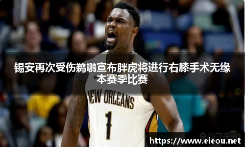 锡安再次受伤鹈鹕宣布胖虎将进行右膝手术无缘本赛季比赛